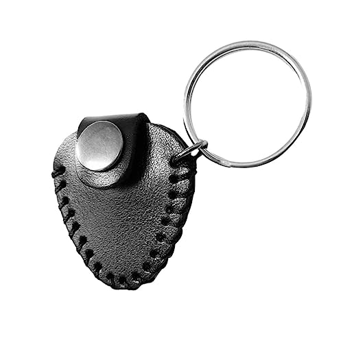 LALADEFIEE Gitarren-Pick-Tasche Aus Hochwertigem Rindsleder Gitarren-Pick-Organizer Mit Stabilen Halt Für Plektren Tragbar Im Freien Praktisch Für Musikinstrumente von LALADEFIEE