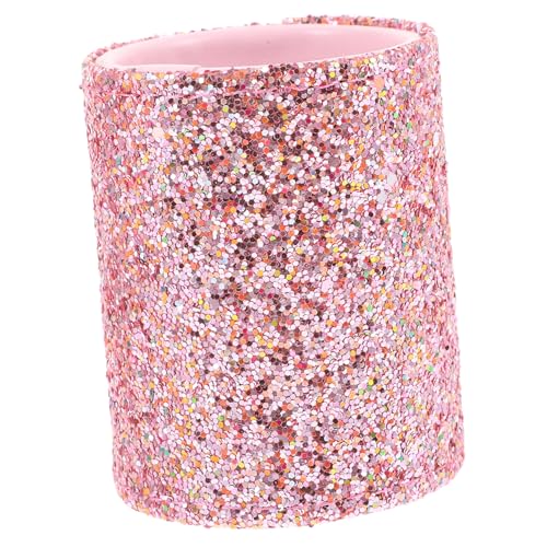 LALADEFIEE Glitzer-make-up-pinselhalter Tragbarer Dekorativer Aufbewahrungseimer Für Kosmetikpinsel Und Kompaktes Design Für Damen Und Mädchen Aus Robustem Sicherem Material Stilvoll Und von LALADEFIEE