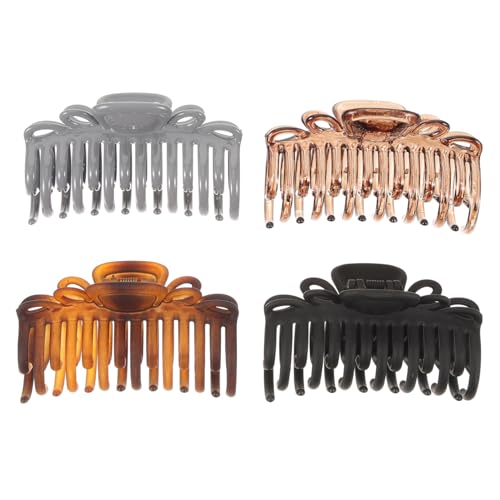LALADEFIEE 4stücke Leopard Muster Haargreifer Für Frauen Große Transparente Haarspangen Transparent Und Für Dickes Und Langes Haar Für Alltag LALADEFIEE 4stücke Leopard Muster Haargreifer Für Frauen Große Transparente Haarspangen Transparent Und Für Dickes Und Langes Haar Für Alltag von LALADEFIEE