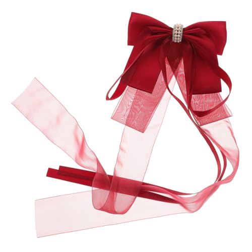 LALADEFIEE Große Haarschleife Haarspange mit Schleifen Dekor Komfortabler Haarklammer Clip für Damen Eleganter Braut Haarnadel Haarschmuck Einfach zu Tragen und Modisch für Alltag und von LALADEFIEE