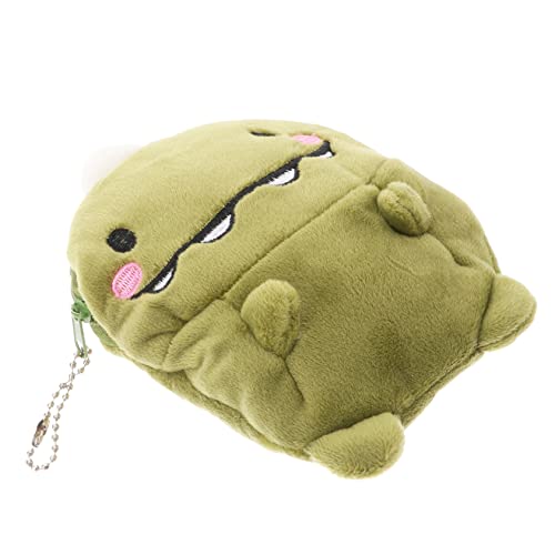 LALADEFIEE Kleiner Plüsch Dinosaurier Geldbeutel Mini Münzfach Mit Reißverschluss Für Frauen Mädchen Und Junge Mädchen Für Alltag Und Besondere Anlässe von LALADEFIEE