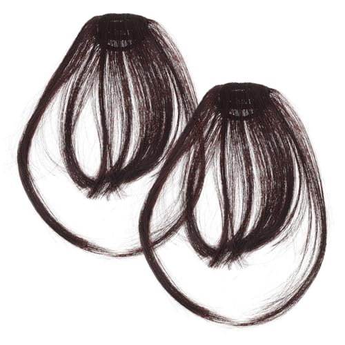 LALADEFIEE Haarteile Zum Anklipsen Extensions Für Frauen Haare Verlängern Mit Clips Fake Haarverlängerungen 2er Satz Haarsträhnen Clip von LALADEFIEE