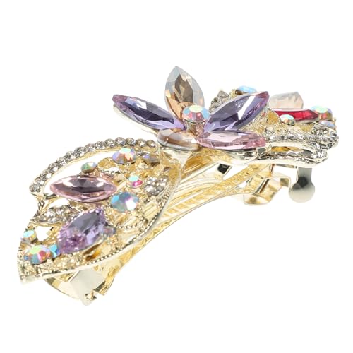 LALADEFIEE Haarschmuck Strass Haarklammer Mit Funkelnden Eleganter Haarschmuck Für Hochzeiten Und Besondere Anlässe Zeitlose Blumen-haarspange Für Damen von LALADEFIEE