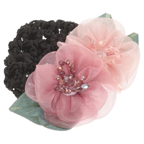 LALADEFIEE Damen Haarnetz Mit Blumenmotiv Flexibel Und Dehnbar Haarschmuck Für Frisuren Geeignet Für Und Kosmetikerinnen Wiederverwendbar Und Stylisch von LALADEFIEE