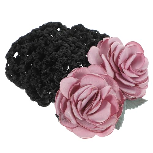 LALADEFIEE Blumen-haarbun-netz Für Damen Haarschmuck Haarnetz Mit Blumenmuster Für Formelle Und Informelle Anlässe Für Haararten von LALADEFIEE