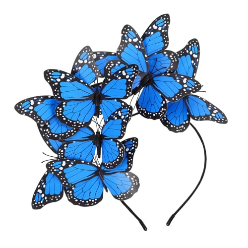 LALADEFIEE Schmetterlings-stirnband Für Mädchen Kopfbedeckung Haar-accessoire Party Festlich Karneval Kostüm Dekorativ Kopf Band von LALADEFIEE