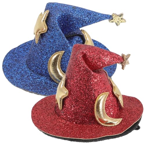 LALADEFIEE 2stücke Halloween Hexenhut Haarspangen Für Erwachsene Kostüm-accessoires Für Halloween Und Themenpartys Leicht Und Haarschonend von LALADEFIEE