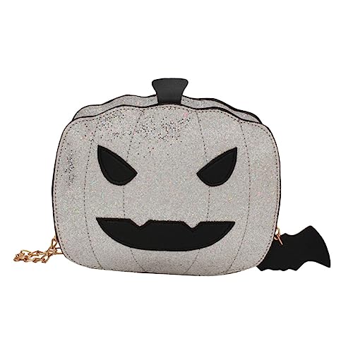LALADEFIEE Halloween Pailletten Chain Bag Damen PU Umhängetasche Einzelschulter Crossbody Bag Praktisch Strapazierfähig für Party Shopping Strand von LALADEFIEE