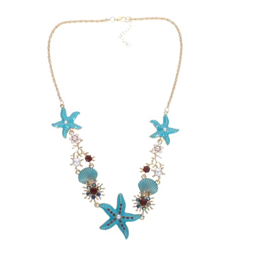 LALADEFIEE Muschelanhänger Halskette Für Frauen Boho Küstenstil Strand Schmuck Sommer Charm Anhänger Mit Muschel Design Leicht Und Langlebig Für Urlaub Und Strandpartys von LALADEFIEE