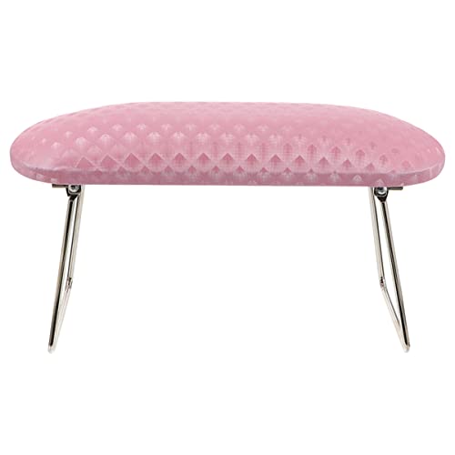 LALADEFIEE Handauflage Kissen Für Maniküre Ergonomisches Hand Rest Cushion Für Nagelpflege Nagelkunst Und Nagelstudio Pinkes Karo Design Nagel Salon Zubehör von LALADEFIEE