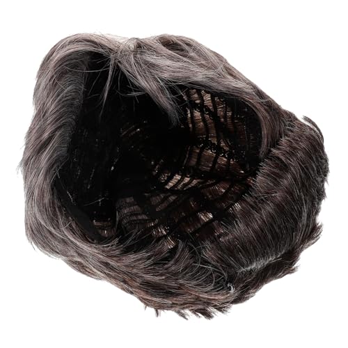 LALADEFIEE Perücke Für Herren Cosplay-perücke Kurz Lockige Männerperücke Aus Echthaar Trendige Herrenperücken Für Bühnenperformance Und Veranstaltungen von LALADEFIEE