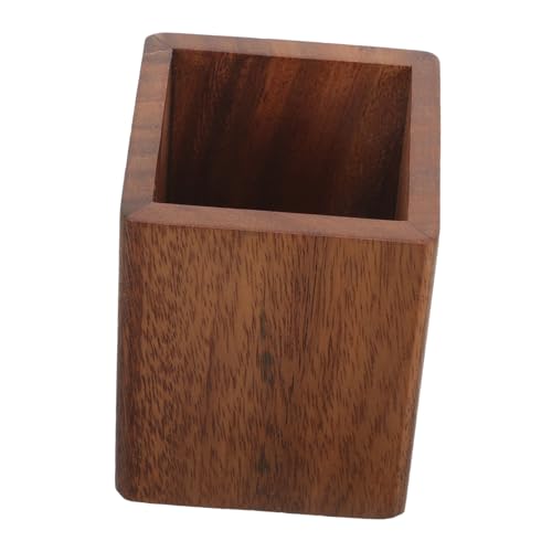 LALADEFIEE Holz Stiftehalter Make-up Pinsel Halter Stiftebecher Für Schreibtisch Pinselhalter Stiftehalter Für Schreibtisch Stifte-organizer Haarbürstenhalter Stiftebecher von LALADEFIEE