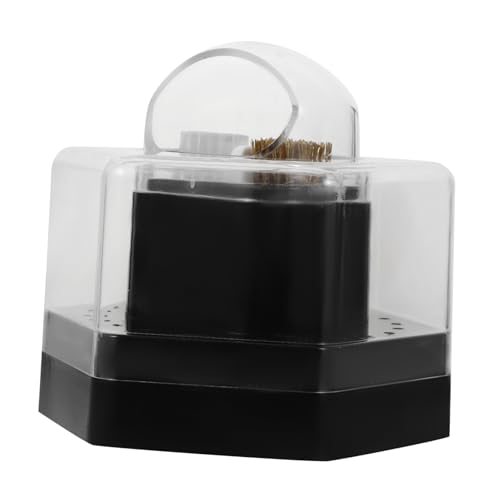 LALADEFIEE Nail Drill Bits Aufbewahrungsbox Transparente Organizer Für Nagelbohrer Und Schleifköpfe Wiederverwendbar Mit Reinigungsbürste Für Salon Und Heimgebrauch von LALADEFIEE