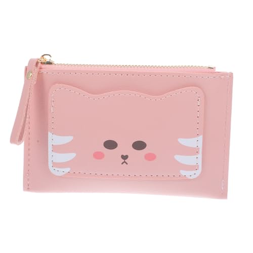 LALADEFIEE Kleine Cartoon Katzen Geldbörse aus PU Multifunktionaler Kartenhalter und Münzfach Süßes Portemonnaie für Frauen Handliche Damen Geldtasche Perfektes zu Geburtstag und von LALADEFIEE