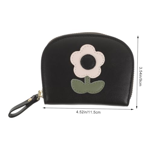 LALADEFIEE Kleine Damen Geldbörse mit Reißverschluss Vielseitiger Kartenhalter und Münzfach Kompakte Clutch für Frauen Handliche Portemonnaie für Shopping und Reisen von LALADEFIEE