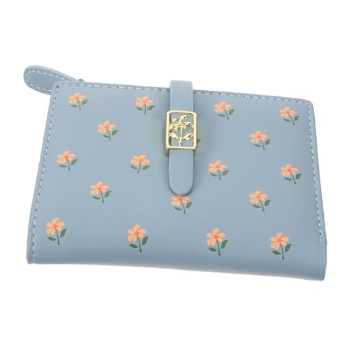 LALADEFIEE Kompakte Geldbörse Damen Süße Karikatur Geldbörse im Design mit Reißverschluss für Münzen und Karten Vielseitig und Praktisch für Alltag von LALADEFIEE