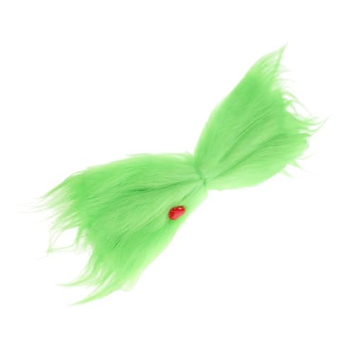 LALADEFIEE Grüne Pelzige Haarschleife Mit Rotem Herz Weihnachtsbaum-haarschmuck Festliche Haarklammern Für Mädchen von LALADEFIEE