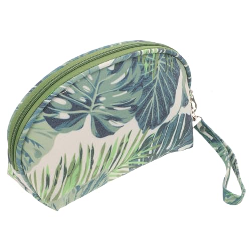 LALADEFIEE Toilettentasche Mit Monstera Blattmuster Große Kosmetiktasche Für Tragbare Make-up Tasche Für Damen Wasserabweisende Reise-Organizer Für Lippenstift Und Pflegeprodukte von LALADEFIEE