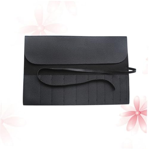 LALADEFIEE Kosmetiktasche für Make-up-Pinsel Leichter Kompakter Reise-Organizer aus Strapazierfähigem Kunstfaser-Material mit Reißverschluss für Frauen Tragbare Aufbewahrung von LALADEFIEE