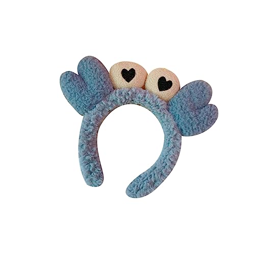 LALADEFIEE Kreatives Stirnband Für Partys Plüsch-haarreif Im Design Eines Großen Auges Krabbe Leichtgewichtig Und Dekorativ Für Spa Und Geburtstagsfeiern von LALADEFIEE