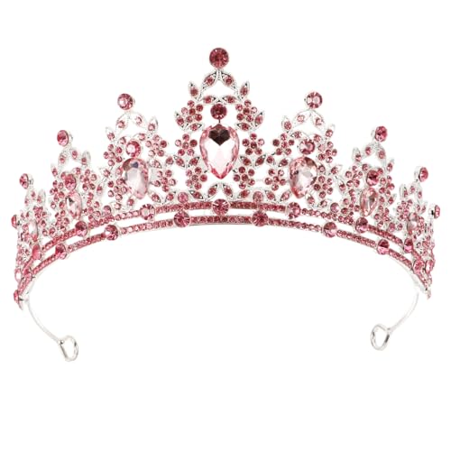 LALADEFIEE Brautkrone Hochzeitskrone Strass-stirnband Für Die Abschlussballkönigin von LALADEFIEE