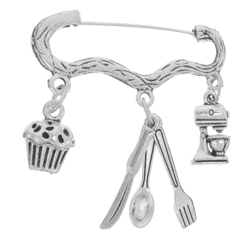 LALADEFIEE Kuchenmacher Brosche Bäcker Anstecknadel Koch Backen Kulinarisch Klein Für Jacke Brosche Schal Knopf Pullover Dekorative Kleidung Schal von LALADEFIEE