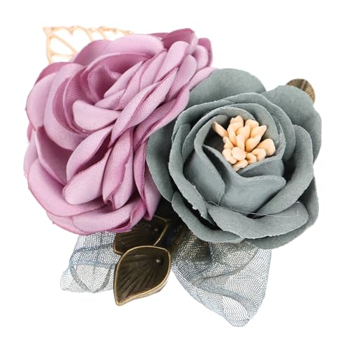LALADEFIEE Blumenbrosche Künstliche Blumen Haarspange Dekorative Ansteckblume Für Damen von LALADEFIEE
