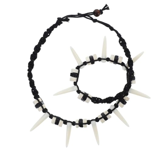 LALADEFIEE Handgefertigte Bohemian Wolfzahn-halskette Für Männer Stilvolles Accessoire Mit Künstlichem Für Alltag Und Besondere Anlässe LALADEFIEE Handgefertigte Bohemian Wolfzahn-halskette Für Männer Stilvolles Accessoire Mit Künstlichem Für Alltag Und Besondere Anlässe von LALADEFIEE
