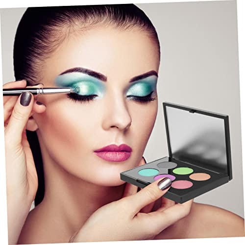 LALADEFIEE Leere Lidschattenbox Teiliges mit Metallpfännchen Wiederverwendbar Kompakt Multifunktional für Lidschatten Foundation Praktische Make Up Aufbewahrung für Unterwegs von LALADEFIEE
