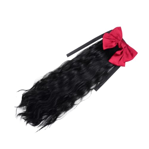 LALADEFIEE Synthetische Pferdeschwanzverlängerung Lockige Haarteil Einfach Anzuwenden Für Damen von LALADEFIEE