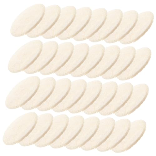LALADEFIEE Natürliche Luffa-scheiben Badetuch 36 Stück Peeling-pads Für Sanftes Gesichts- Und Körperpeeling von LALADEFIEE