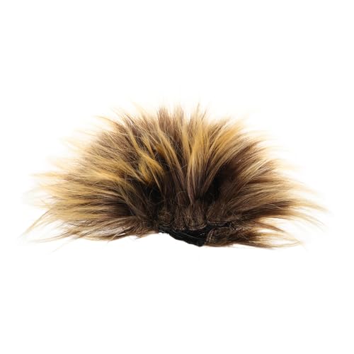 LALADEFIEE Lustige Party Perücke Braun Spitziger Stil Cosplay Kostüm Haarteil für Erwachsene Karneval Halloween Fasching Accessoire von LALADEFIEE