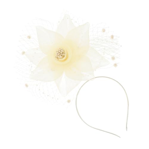 LALADEFIEE Hochzeits-fascinator Damen Eleganter Mesh Haarschmuck Für Tea Party Festlichkeiten Vielseitige Kopfbedeckung Stilvolles Accessoire Für Besondere Anlässe von LALADEFIEE