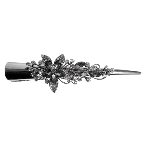 LALADEFIEE Metall Haarspange in Entenschnabelform Mit Strass Für Damen Glitzernd Und Stabil Für Jede Frisur Geeignet Für Partys Verabredungen Und Alltag von LALADEFIEE