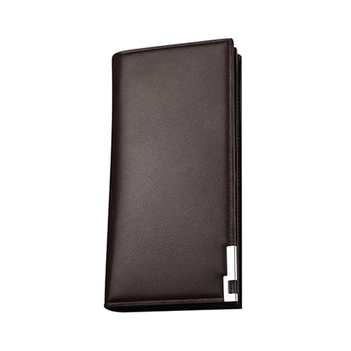 LALADEFIEE Fashionable Lange Herren Geldbörse Aus Pu Kaffee Mit Großer Kapazität Für Karten Und Bargeld Als Für Freunde Und Familie von LALADEFIEE