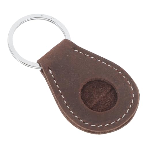 LALADEFIEE 1stück Coin Holder Schlüsselanhänger Mit Münzschutz Und Für Zugangskarten Accessoire Zur Aufbewahrung Von Münzen Schlüsseln Und Erinnerungsstücken Dunkelbraun von LALADEFIEE