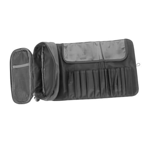 LALADEFIEE Multifunktionaler Makeup Pinsel Organizer Faltbare Kosmetiktasche mit Großem Fassungsvermögen Kompakt und Praktisch für Reisen Stilvoller Kulturbeutel für Makeup Pinsel und von LALADEFIEE