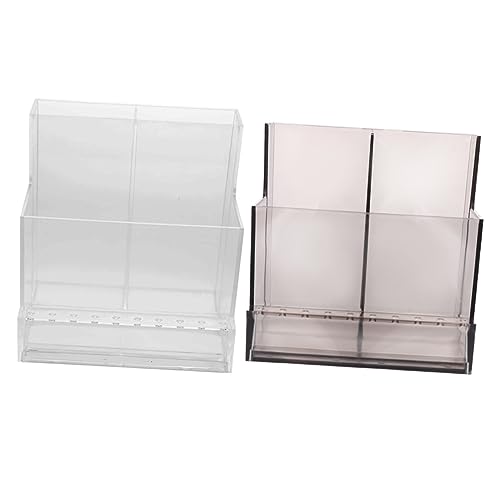 LALADEFIEE Nagelbohrer Halter 2 Stücke Organizer für Maniküre und Pediküre PP Material Leicht und Stark für Nagelschleifköpfe Praktischer Aufbewahrungskoffer von LALADEFIEE