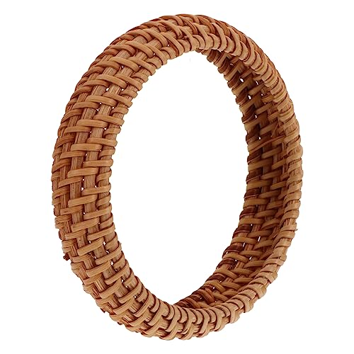 LALADEFIEE Rattan Armreif Damen Handgefertigt Vintage Boho Armband Aus Natürlichem Rattan Weiches Geflochtenes Design Für Sommerpartys Und Alltag Schmuck Für Frauen Geeignet Als von LALADEFIEE