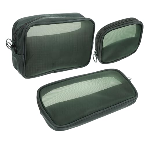 LALADEFIEE 3stücke Teiliges Mesh Kosmetiktasche Atmungsaktive Aufbewahrung Für Make-up Kosmetik Und Reiseutensilien Für Damen Praktischen Organisation Unterwegs von LALADEFIEE