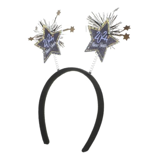 LALADEFIEE Neujahrs-haarspange Stirnband Party Kopfbedeckung Haarreifen Silvesterfest Zubehör Fotoautomat Requisiten von LALADEFIEE