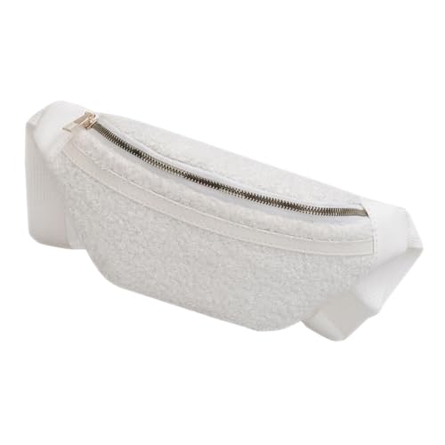 LALADEFIEE Plüsch Bauchtasche Damen Gürteltasche Für Reisen Sport Verstellbare Hüfttasche Weiches Material Anti Diebstahl Design von LALADEFIEE