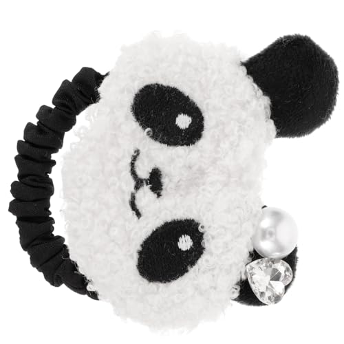 LALADEFIEE Haargummis Für Damen Elastische Haarbänder Cartoon-panda-motiv Kleine Haargummis Haarschmuck Für Mädchen Pferdeschwanzhalter Haarbänder in Großen Mengen Vielseitige Frisuren von LALADEFIEE