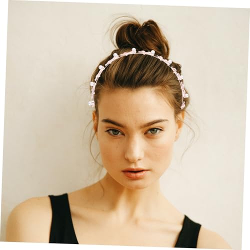 LALADEFIEE Perlenbesetzter Haarschmuck Damen Blattförmiges Metall haarband Elegant Universalgröße für Party Braut Schmuck Accessoire von LALADEFIEE
