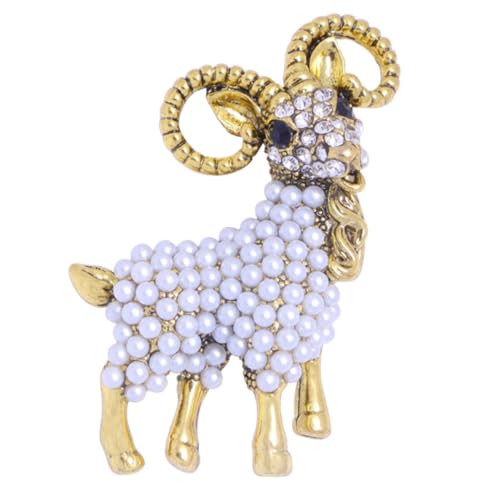 LALADEFIEE Perlenbrosche Schaf Anstecker für Damen Tierbrosche für Kleider Schals Hüte und Taschen Accessoire für Besondere Anlässe und Alltag LALADEFIEE Perlenbrosche Schaf Anstecker für Damen Tierbrosche für Kleider Schals Hüte und Taschen Accessoire für Besondere Anlässe und Alltag von LALADEFIEE