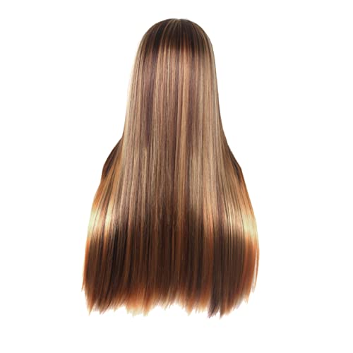 LALADEFIEE Lange Gerade Perücke Für Frauen Realistische Cosplay Kopfbedeckung Aus Hitzebeständigem Fasermaterial Langlebige Perücke Für Mottopartys Und Alltag LALADEFIEE Lange Gerade Perücke Für Frauen Realistische Cosplay Kopfbedeckung Aus Hitzebeständigem Fasermaterial Langlebige Perücke Für Mottopartys Und Alltag von LALADEFIEE