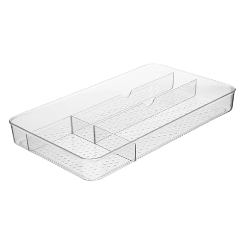 LALADEFIEE Plastik Aufbewahrungsbox Kosmetik Organizer Für Schreibtisch Desktop Make-up Lagerung Box Aus Kunststoff Aufbewahrungsbox Plastik Für Hautpflegeprodukte Und Kleinigkeiten von LALADEFIEE