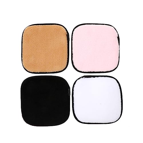 LALADEFIEE 4stücke Makeup Entferner Schwämme Waschbare Gesichtsreinigungs- Ultrafeinen Fasern Für Tägliche Gesichtsreinigung Und Makeup-entfernung Farben Hautfarbe von LALADEFIEE