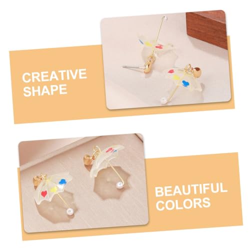 LALADEFIEE Regenschirm Ohrringe Damen Tropfenform Kreativ Cartoon Stil Leicht und Modisch Für Alltag und Besondere Anlässe Geeignet von LALADEFIEE