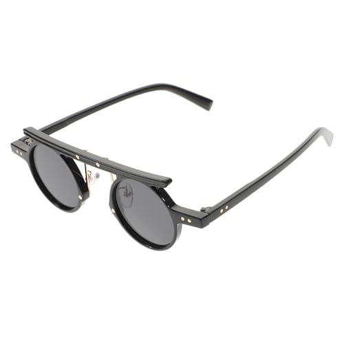 LALADEFIEE Retro Runde Sonnenbrille Damen Herren Vintage Stil Leichtes Material UV Schutz Modisch für Sommer Outdoor Party Strand Alltag von LALADEFIEE